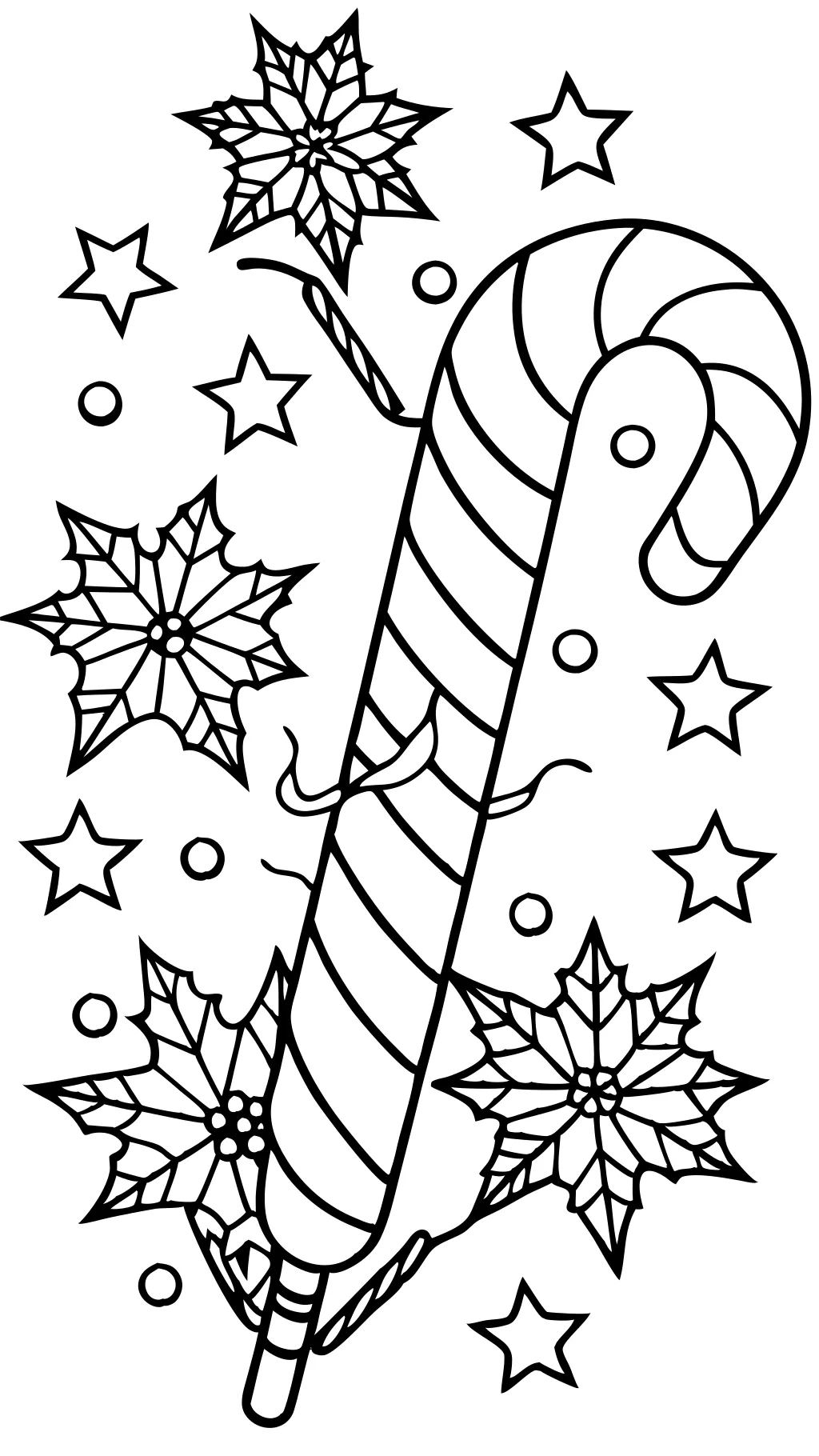 christmas candy cane coloring pages